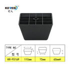 KR-P0169黒い正方形のキャビネットの高い耐食性のためのプラスチック家具のフィート サプライヤー